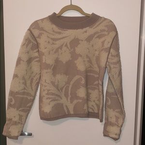 Club Monaco size small blush and ivory sweater